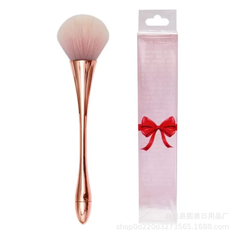 Large loose paint small waist soft hair blush makeup powder cake honey powder high gloss paint nail art dust makeup brush