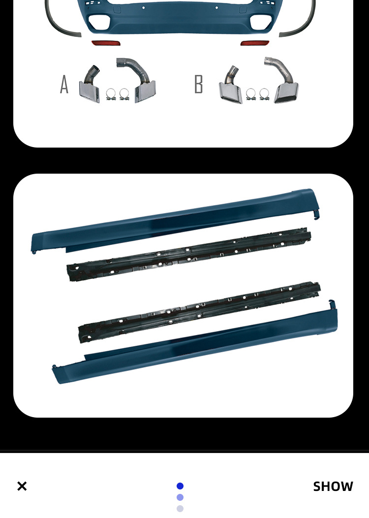 Suitable for 14-18 BMW X5 surround F15 to change MT front and rear bumper assembly side beam M sports large surround kit