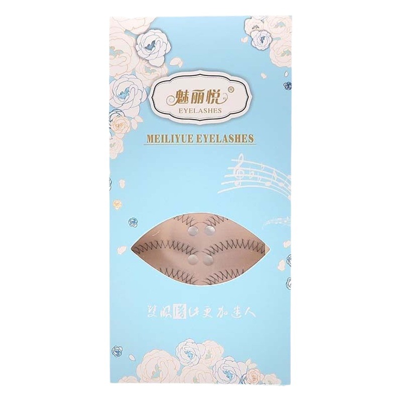 Zhang Yuanying con el grupo femenino coreano VU tipo pestañas postizas raíz clara natural una pieza de pestañas transparentes