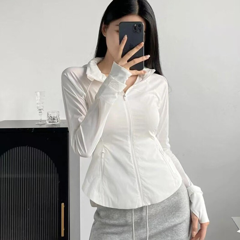 Lulu Original Goal Smasher Hooded Sun Protection Clothing Women's Moisture-Absorbent Breathable Quick-Drying Sports Top Jacket Lulu Original Goal Smasher Hooded Sun Protection Clothing Women's Moisture-Absorbent Breathable Quick-Drying Sports Top Jacket
