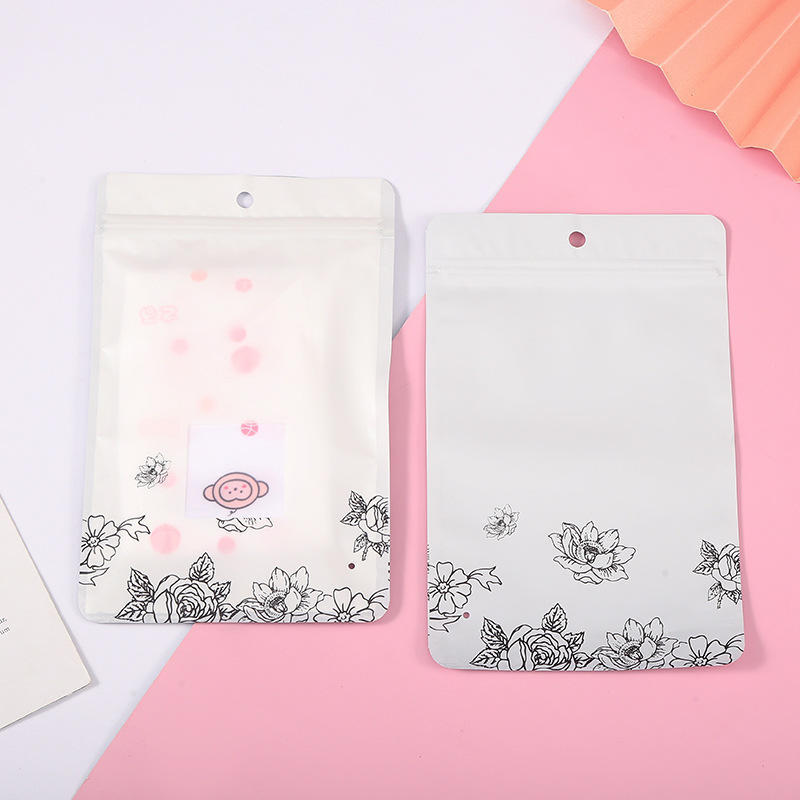 时尚服装服饰包装袋 三边封复合铝膜冰袖袋 复古手机壳自封密封袋