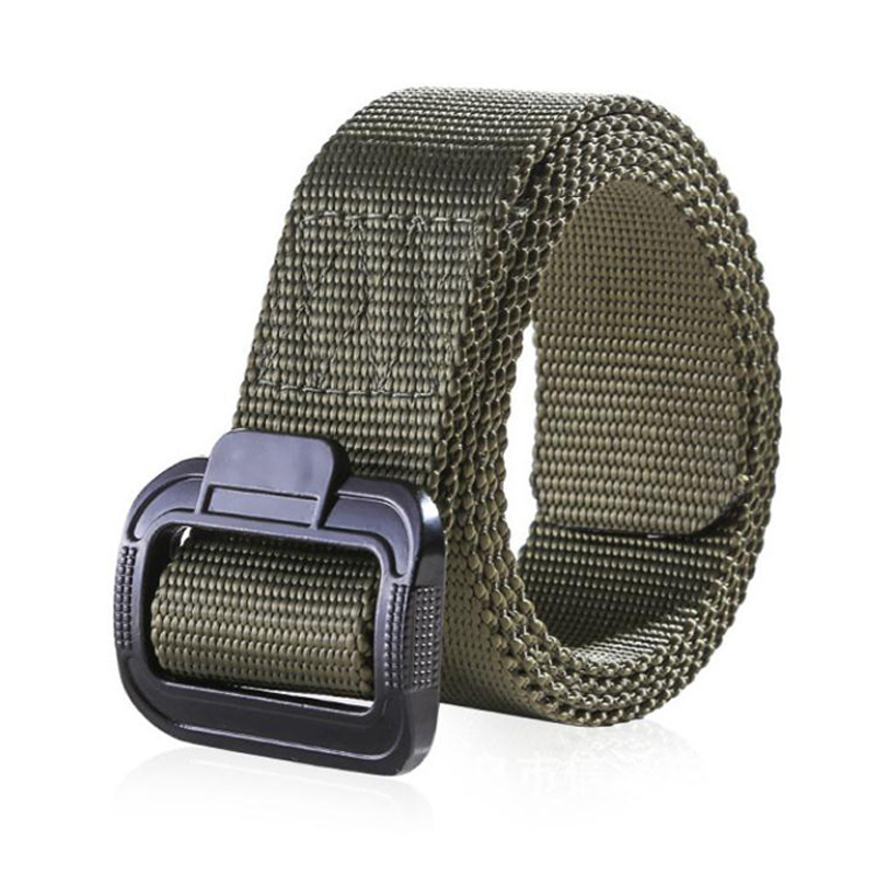 Cinturón táctico al aire libre, cinturón de nylon para hombres, cinturón de entrenamiento multifuncional, cinturón de lona de liberación rápida