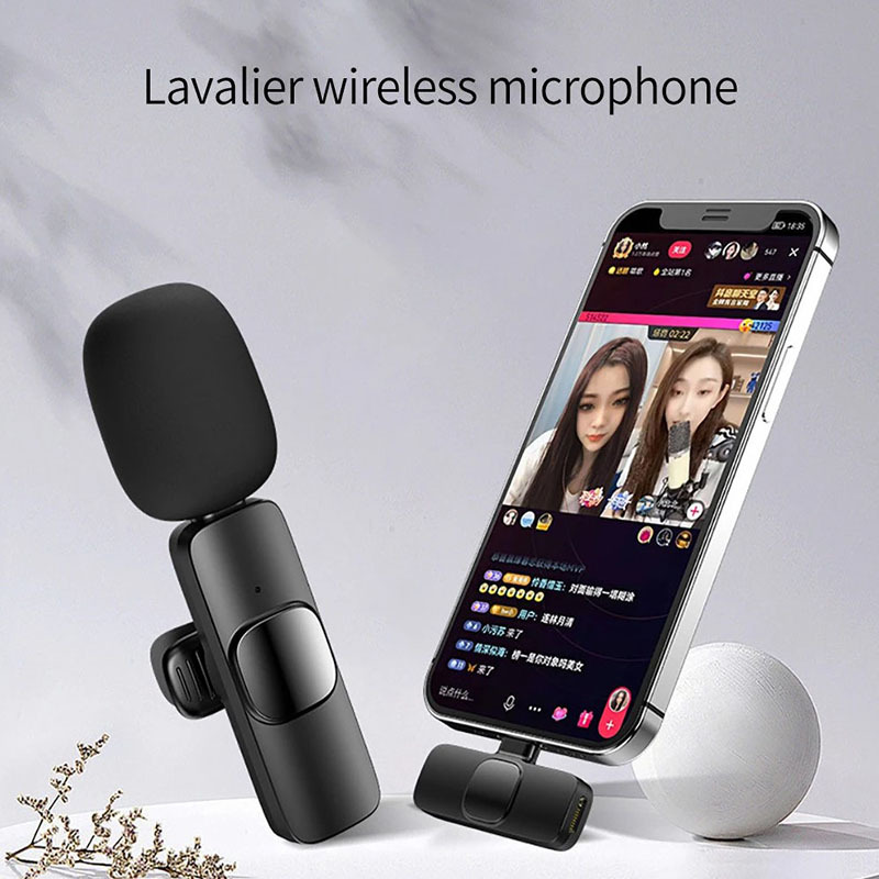 Transfronteriza nueva fábrica de micrófono Lavalier inalámbrico portátil de grabación de vídeo de audio mini micrófono K1