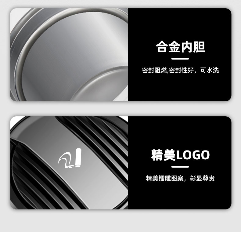 Car ashtray with cover, automatic metal liner, VIP car decoration, lucky smiley face interior accessory