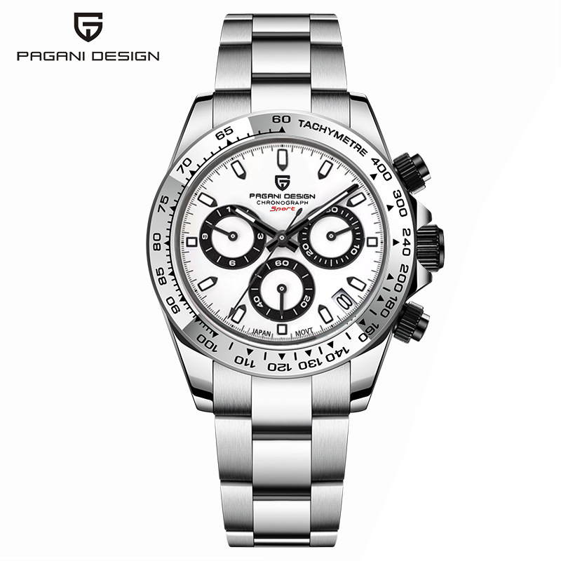 [Pequeño al por mayor] bergani Pagani hombres de negocios casual nuevo cuarzo cronógrafo reloj calendario PD1727