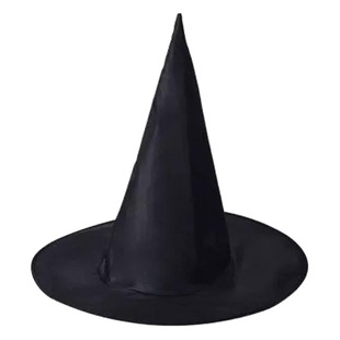 Oxford Hat Halloween Witch Hat Witch Hat Pure Black Pointed Hat Magic Hat