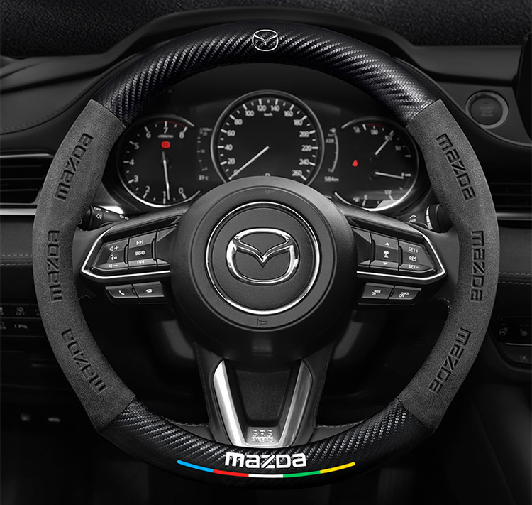 Suitable for Mazda 3/6/8/Cx30/Cx4/Cx5 Angkesela Cx8 Star Cx3 Leather Steering Wheel Cover
