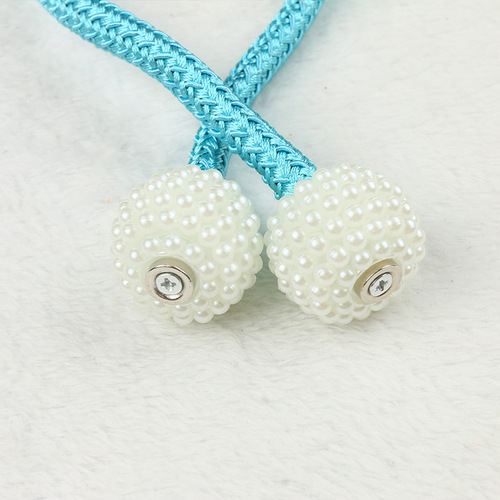 Pearl Magnetic Curtain Clips Creative No-Damage Curtain Ties Accessories Binding Rope Curtain Fasteners