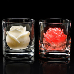 Rose Silicone Ice Cube Mold Creative Ice Cream Coke Coffee Wine Ice Mold Rose Ice Tray Ice Ball Grinding Tool