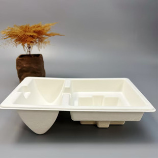 Paper tray manufacturers bamboo pulp paper-plastic packaging box special-shaped box paper-plastic box pressure-proof moisture-proof inner tray degradable material