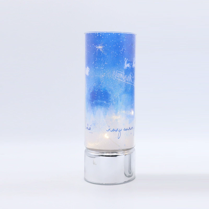 Tea cup, glass LED lights, lampshade