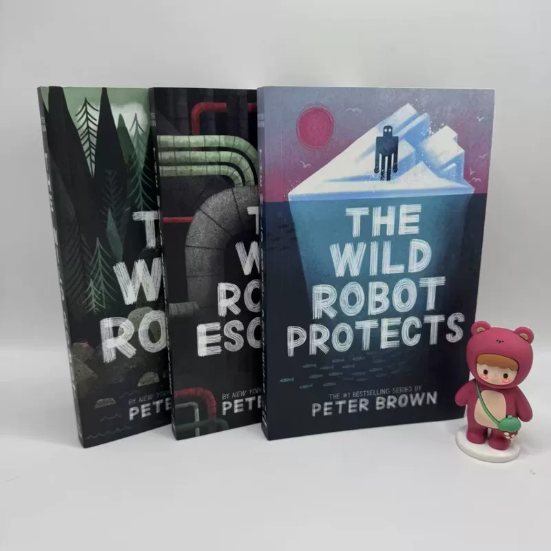 Большой печатный выпуск Desert Island Robot Том 1–3 Полный английский выпуск Peter Brown The Wild Robot