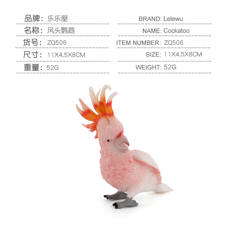 Exportación transfronteriza de simulación de pájaros modelo de papagaios peonía papaio de escritorio decoración estática juguetes