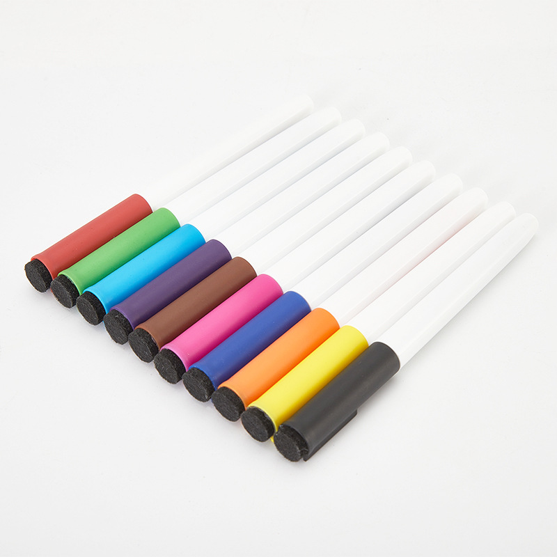 12 colors magnetic erasable whiteboard pens that can adsorb…