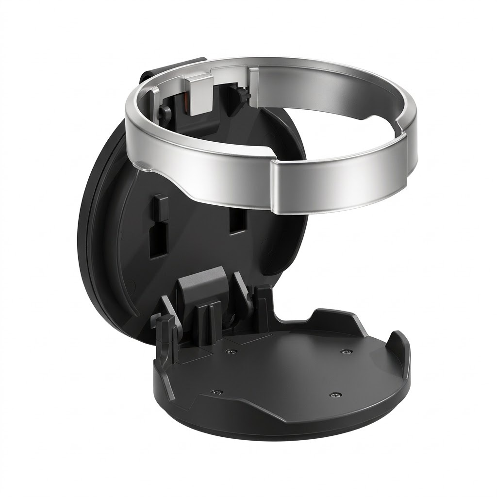 Car door cup holder, in-car storage organizer, foldable cup holder, multi-functional cup tray, fixed storage bracket, portable