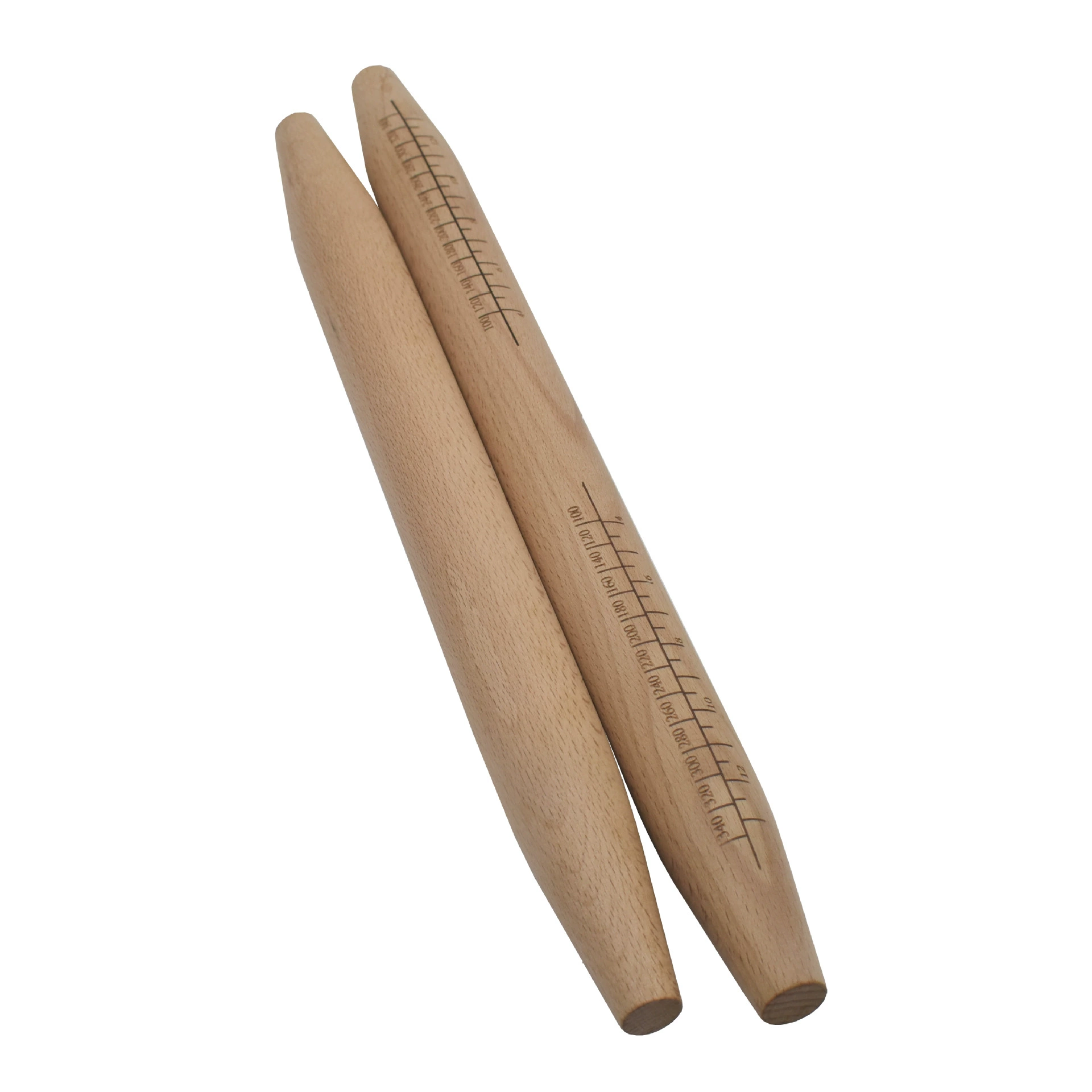 Rolling pin large beech household solid wood dumpling skin drum stick baking tool kitchen plasticine toy scale