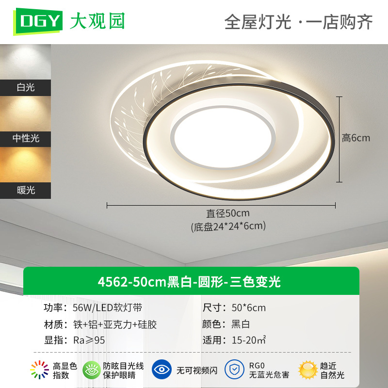 Luz de techo para el dormitorio nueva nórdica moderna y simple LED lámpara de sala de estar estudio comedor Zhongshan lámpara 448L