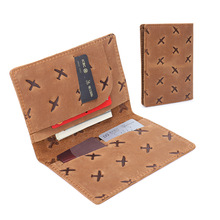 头层牛皮手工护照夹保护套男女情侣款文艺复古真皮律师证卡疯马皮