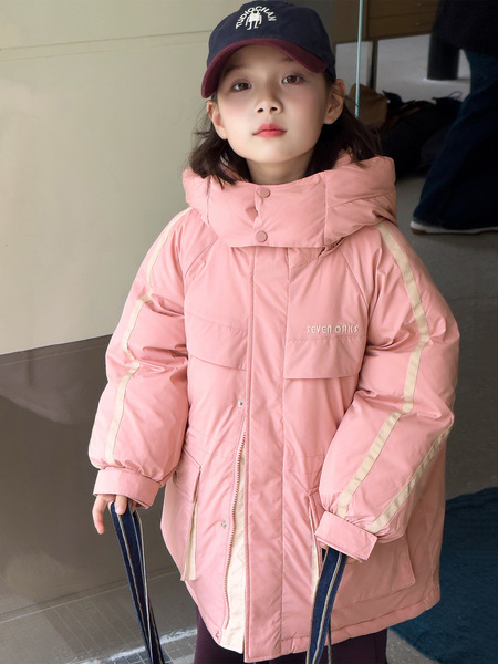 Demi-season children's velvet down jacket