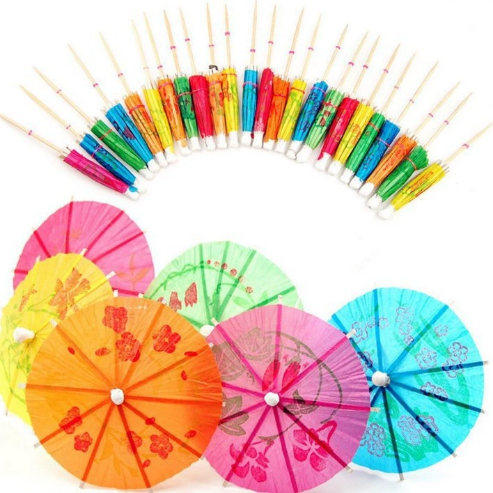 Одноразовый зонтик гавайский коктейль кокосовый зонтик бумажный маленький зонтик украшение зонтик арбузный зонтик орнамент ананас