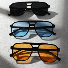 Y 18836 Vintage Dual Bridge Sunglasses ����˫��̫������