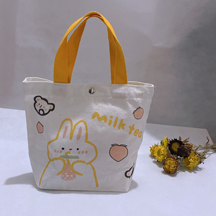 Canvas Bag Logo Printing Pattern Advertising Shopping Bag Drawstring Flap Pocket Pants Non-Woven Bag Zipper Handbag Printing