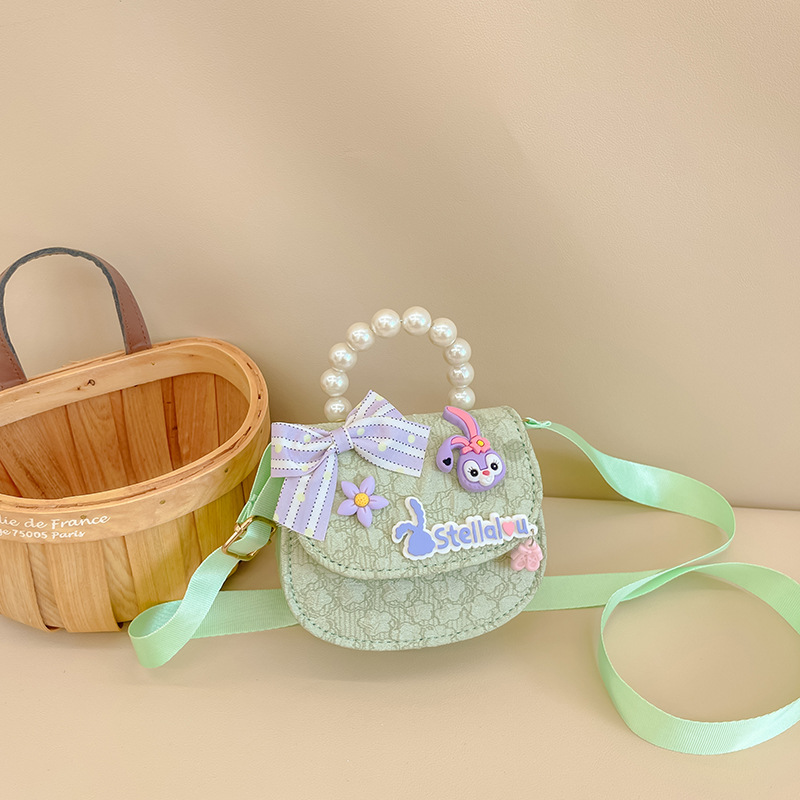 Nuevo bolso de los niños lindo pequeña flor exquisito mini monedero moda princesa bolso de estilo occidental bolsa de mensajero