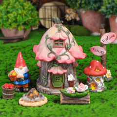 Diy微景観花園置物ミニ童話造景道具小人ドワーフ樹精キノコ工芸品卸売り