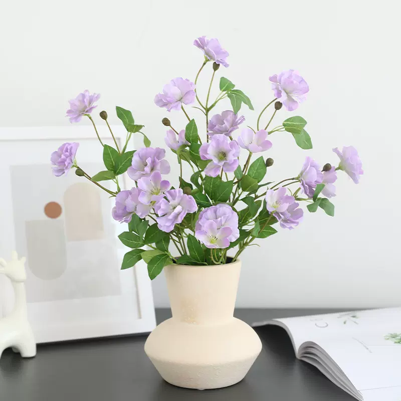 花逸仿真蝴蝶兰露莲假花室内客厅餐桌装饰小苍兰洋牡丹插花艺道具