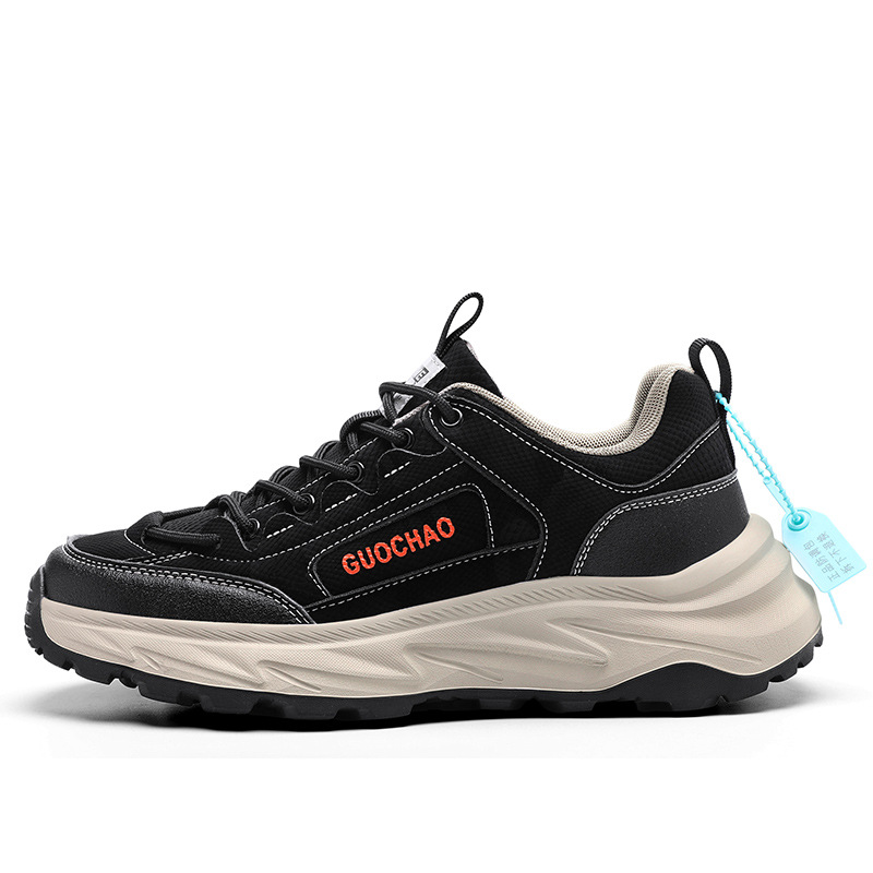 2024 nuevos zapatos de hombre ultra delgados de piel gruesa confortable coreano zapatos deportivos casuales al aire libre zapatos de montaña