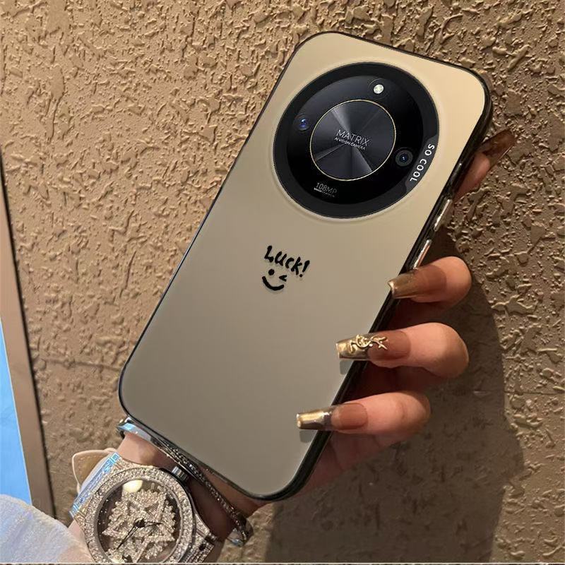 La nueva cara sonriente es adecuada para la carcasa del teléfono móvil Huawei mate60Pro p70 simple disfrute 70 gloria 100nova12