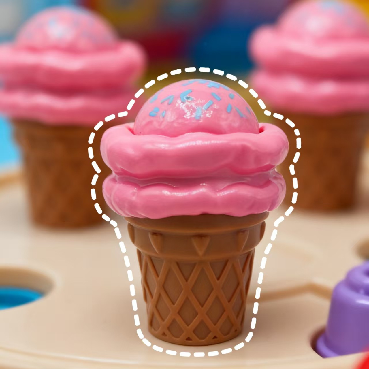 Simulación estereoscópica compresión barril helado pudín de alimentación juguetes para niños regalos de cumpleaños para chicas