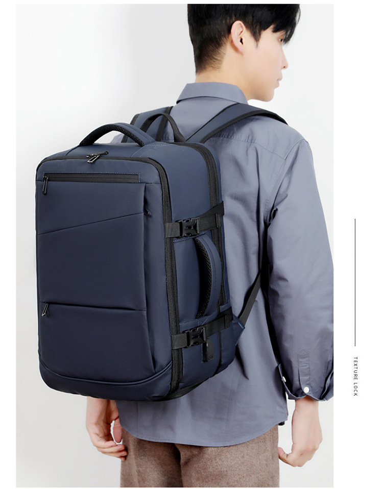 Cross-border computer bag backpack, men's style, fashionable, shoulder-carry, large-capacity commuting schoolbag, business backpack undefined
