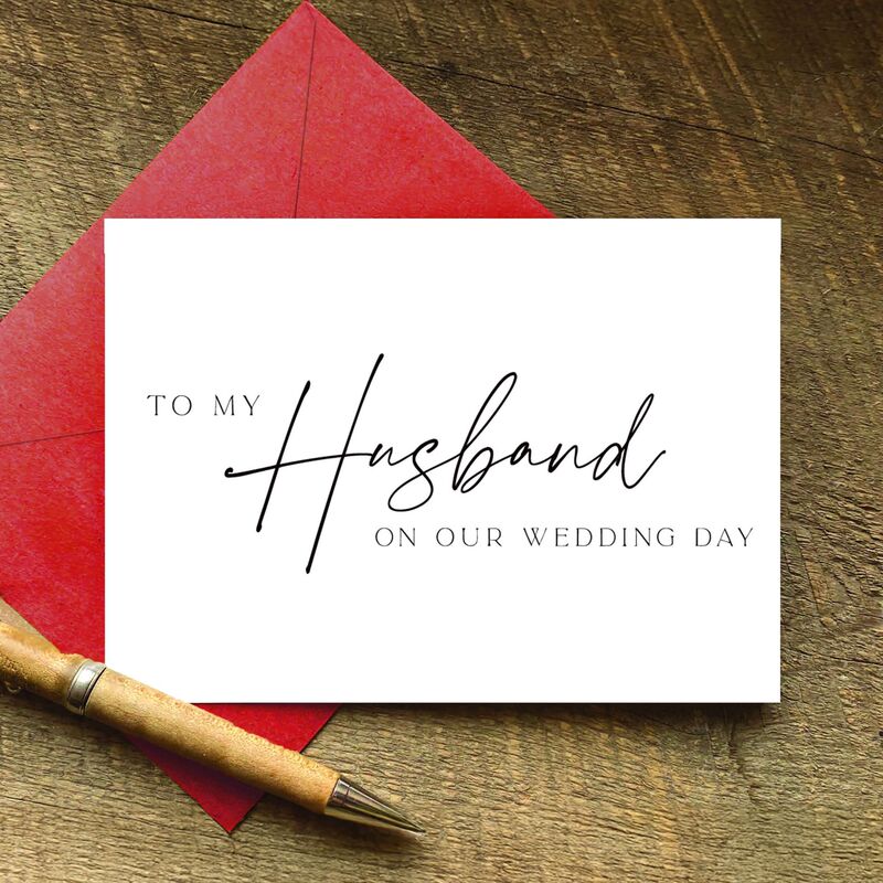 cross-border birthday gift card, wedding day card to my husband wedding day card with envelope