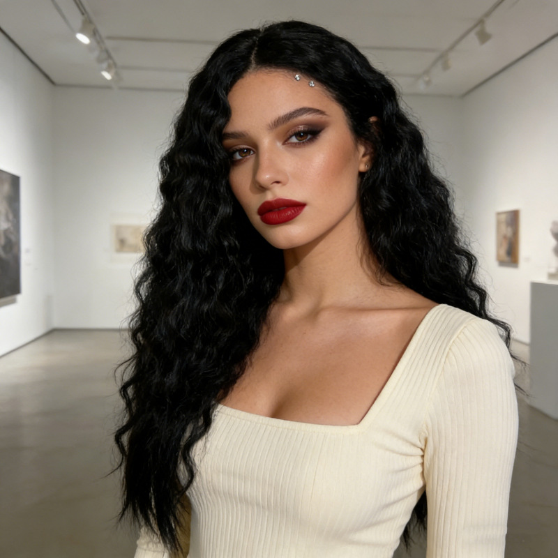 Europe and the United States export wig women corn perm long curly hair African small curly hair fashion full headgear Amazon in stock wholesale