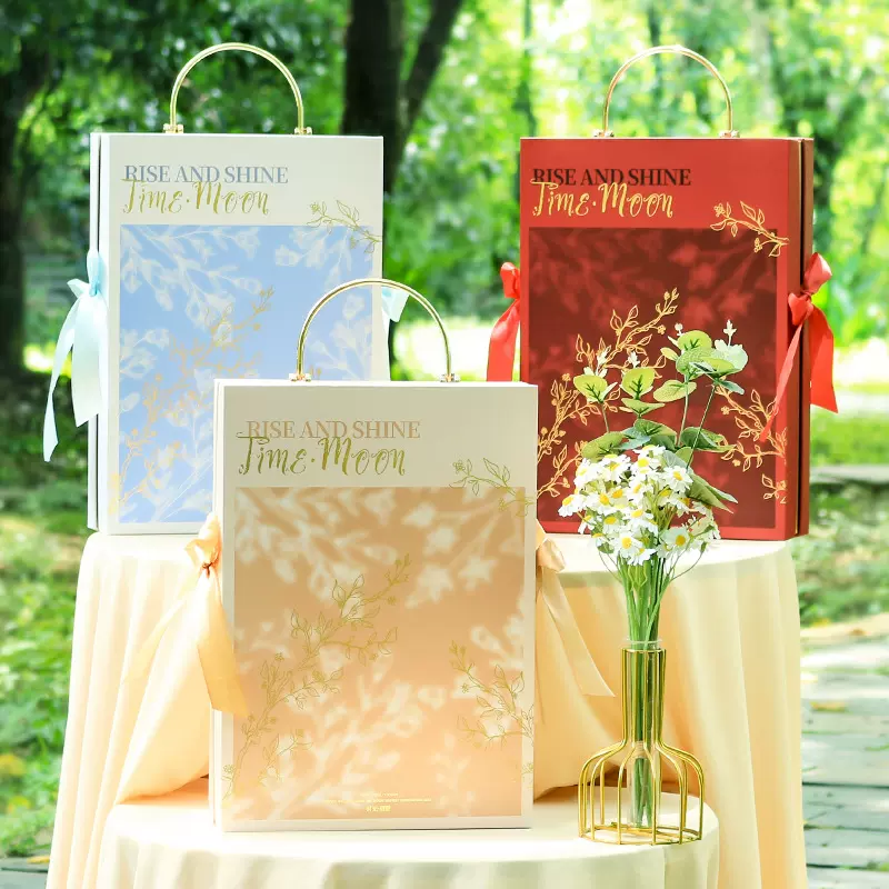 现货2025新款高级感中秋节礼盒创意空盒月饼礼品盒包装盒子定制