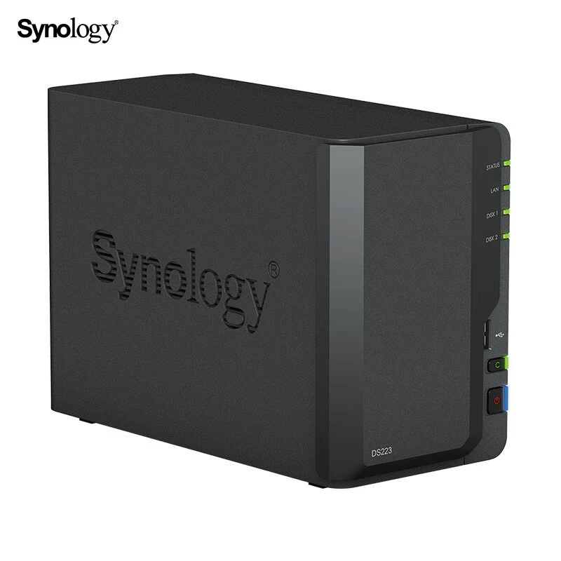 Synology DS223 квадрокор 2-комплект NAS сетевая система хранения частное облако, умный альбом, автоматическая синхронизация файлов