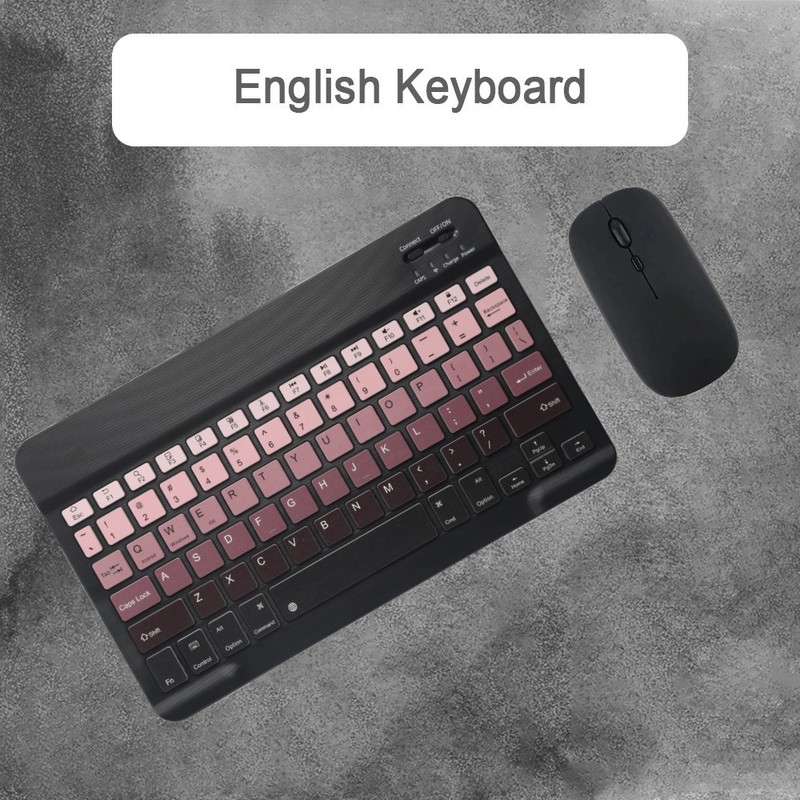 iPad、携帯電話、タブレット、ノートブックに適したグラデーション Bluetooth キーボード、サイレント充電式マジック キーボードとマウスのセット|undefined