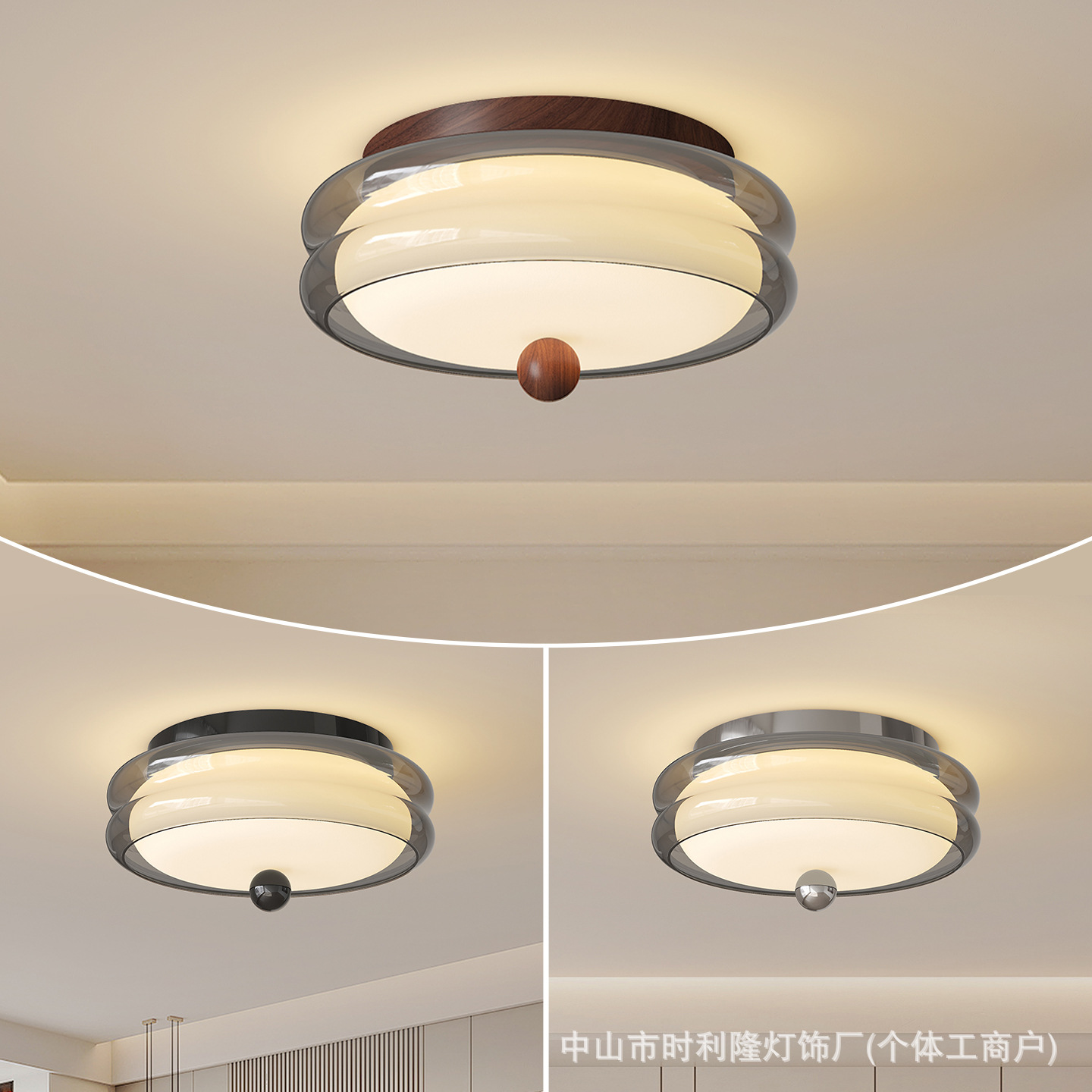 French Mid-Century Style Restaurant Ceiling Lamp Bauhaus Fan Chandelier Lamps High-End Cream Style Dining Table Bar Lamp