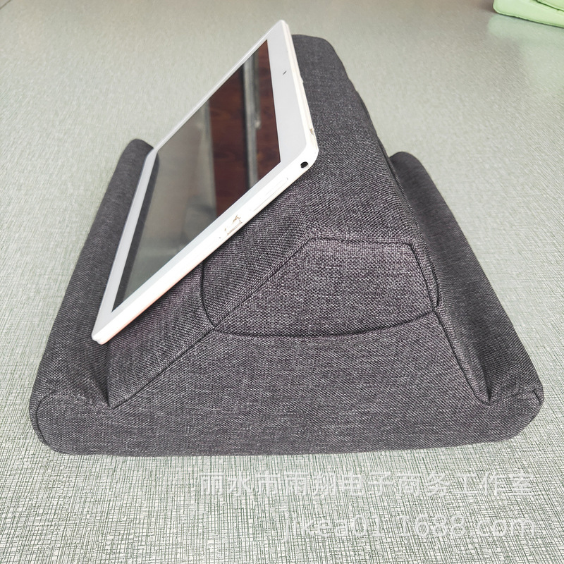 Pad006-03【】Sponge Multi-Pocket Pad Tablet Stand Phone Reading Pillow Fabric Foldable Pad006-03【】Sponge Multi-Pocket Pad Tablet Stand Phone Reading Pillow Fabric Foldable