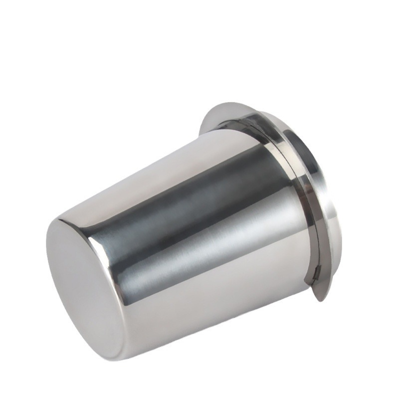 Taza receptora de polvo puntual, mango de máquina de café expreso de acero inoxidable 304, dispositivo receptor de polvo invertido de 51/54/58mm, medición de pesaje de frijol