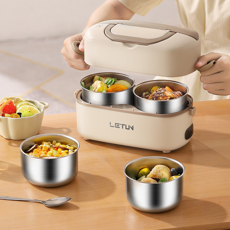 Portable Electric Rice Cooker Office Workers' Hot Meal Magic Device Dormitory Heatable Rice Cooker Household Electric Rice Cooker Wholesale