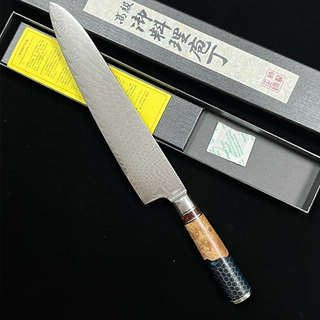 现货240大马士革厨师刀蜂窝树脂柄料理牛刀厨房家用主厨刀具批发