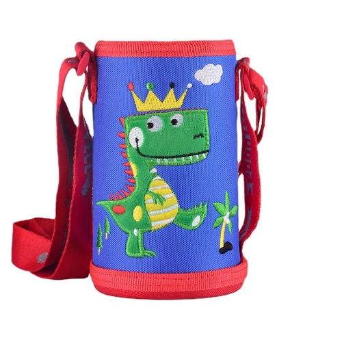 Children's thermos cup set cartoon water cup pot set cup thermos cup set anti-fall protective cover water cup set wholesale