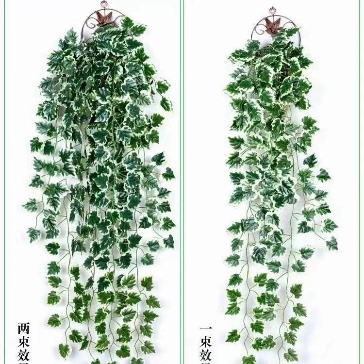 Симулированное зеленое растение, подвесное оформление из ротанга, пластиковая лоза, потолок, зеленый лист, ротанг, высокая имитация декоративной зелени