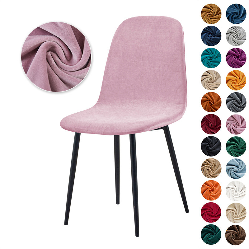 Funda para Silla de Comedor Semicircular de Terciopelo de Zorro Plateado, Transpirable, Antipolvo, para Hogar y Hotel image 15