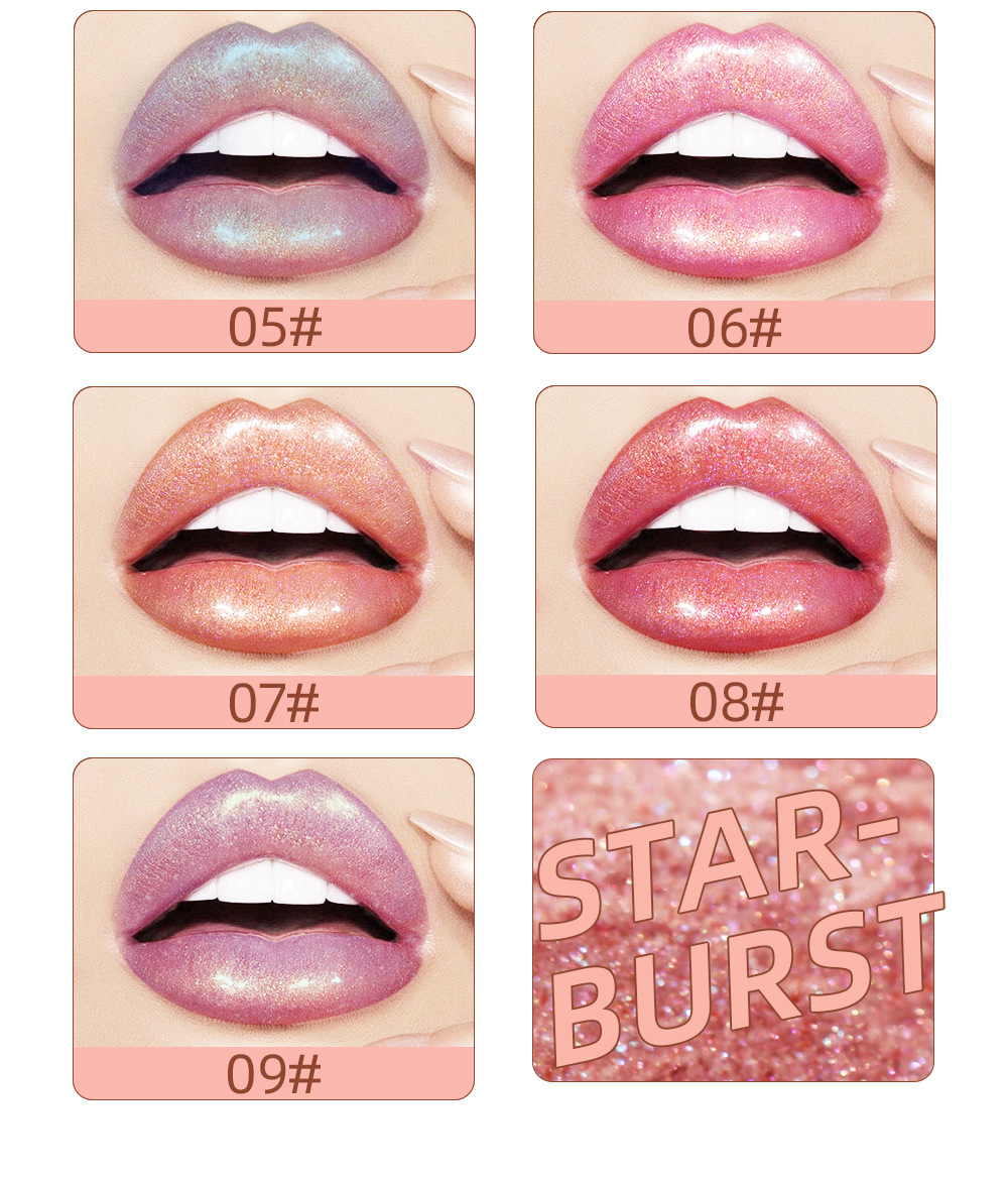 Carina QIBEST – glaçage Concubine humain, hydratant longue durée, perle éblouissante, lumière fine scintillante, couleur polarisée, maquillage_voghion.com