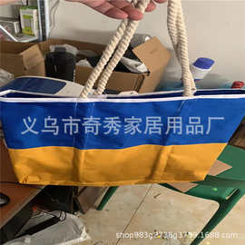 跨境新品 Flag Tote 克兰帆布手提包 女士手提包