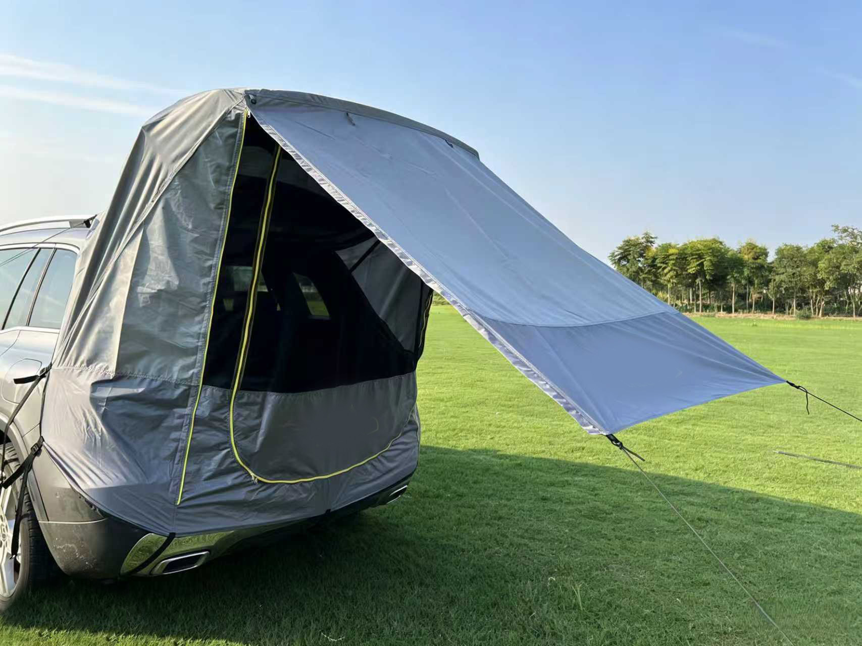 Outdoor Self-Driving Tour Barbecue Camping Car Travel Tent Sunshade Rainproof Trunk Car Rear Extension Tent