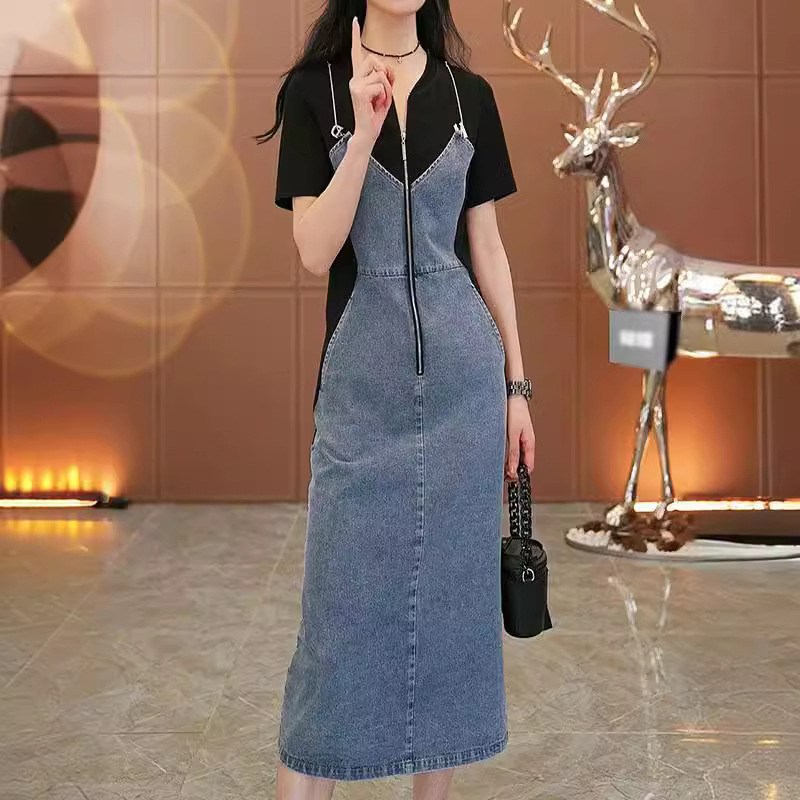Summer thin denim dress